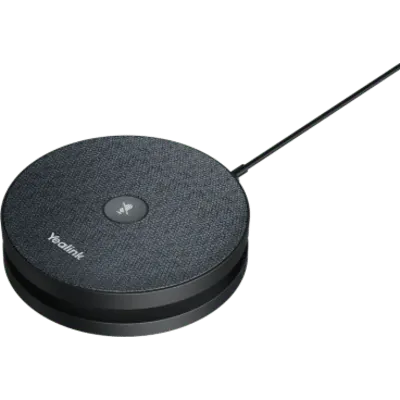 Micrófono Inalámbrico Yealink VCM36-W Pro Package con Captación 360° y Base de Carga para Salas de Videoconferencia
