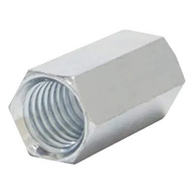 Cople Hexagonal Rosca UNC / 6.5 mm (1/4") / Acero Estructural / Galvanizado Electrolítico