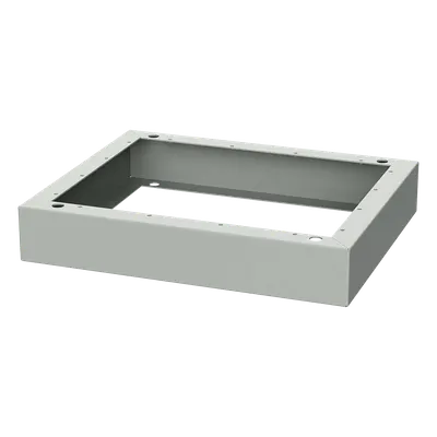 Base de Piso para Gabinete OSP / Aluminio 3 mm / 700x600 mm / 127 mm Altura / RAL 7035