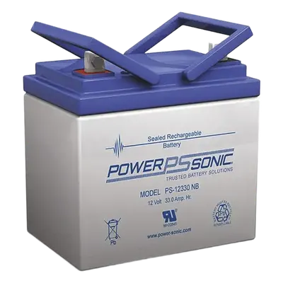Batería de respaldo POWER SONIC PS-12330-NB3 de 12 V y 33 Ah