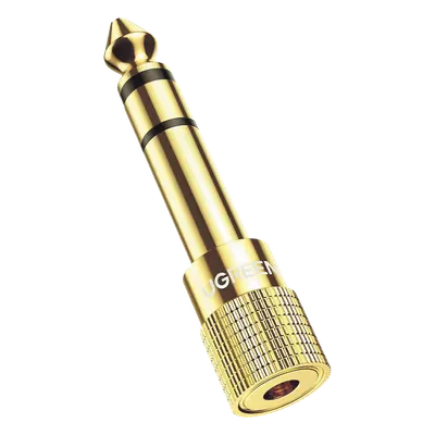 Adaptador de audio UGREEN 20503 de 3.5 mm hembra a 6.3 mm macho