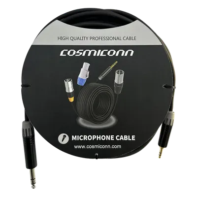 Cable de audio COSMICONN CMC220AS-TP-PS-5-BG1 de 6.35 mm a 3.5 mm
