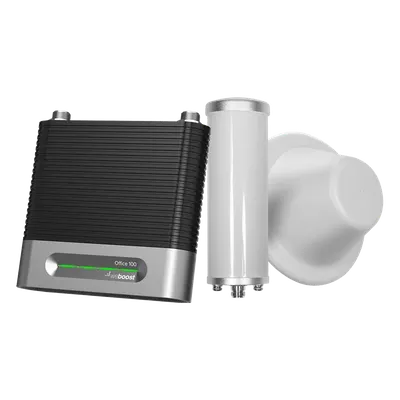 Amplificador de Señal Celular / 4G/3G Multibanda / Cobertura 1,200 m² (12,916.7 ft²) / Ganancia 70 dB / Bandas 850/1900/2100 MHz