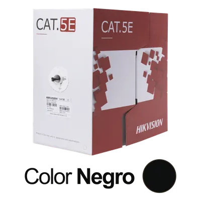 Cable UTP exterior Hikvision DS-1LN5EO-UU/E Cat 5E de 305 m