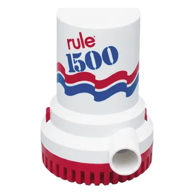 Bomba de achique RULE 02 sumergible de 1,500 GPH y 12V CD