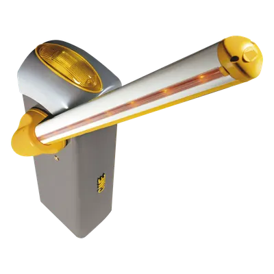 Kit de barrera GARD 4 con mástil Italiano / Izquierda y derecha configurable en campo / Incluye Iluminación LED Rojo/Verde / Pluma de 3.75 m / Cúpula con iluminación LED / Resorte Rojo CAME  (KT-GARD4-LED)