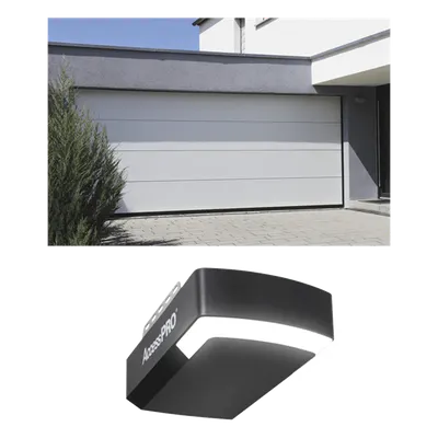 Kit de Puerta de Garage / 12x9 Pies (3.67x2.74 m) / Lisa Línea Central / Insulada / Motor DC 1/2 HP / LED / App Inteligente