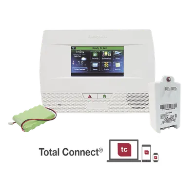 Panel de alarma inalámbrico / Pantalla táctil color 4.3" / Comunicador telefónico integrado / Z-Wave / 64 zonas / Total Connect
