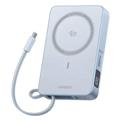Batería portátil magnética UGREEN 65958B de 10,000 mAh y 30 W