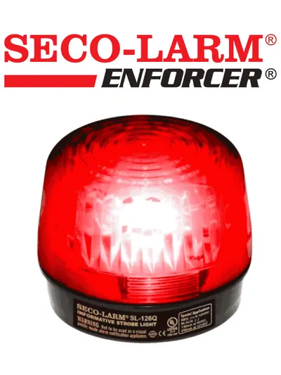 Luz estroboscópica SECO-LARM SL-126Q/R roja de 6-12 VCD