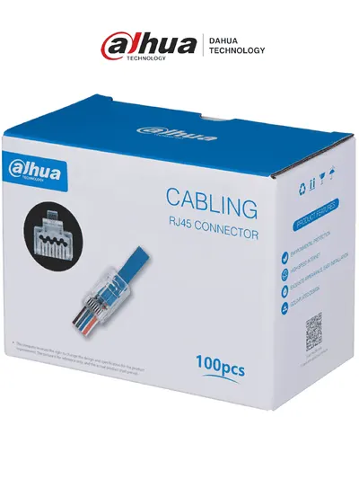 Conectores RJ45 Cat6 DAHUA DH-PFM976-631-PT Pass Through, 100 piezas