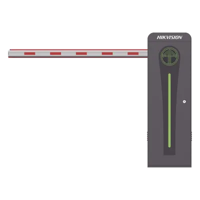 Barrera vehicular Hikvision KT-320-LED(4ML) con brazo LED de 4 m
