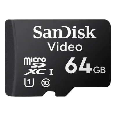 Tarjeta microSD SanDisk SDSDQAS4064GBP de 64 GB para videovigilancia