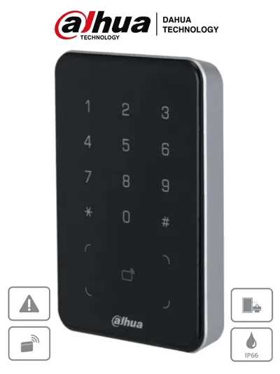Lectora de acceso Dahua DHI-ASR2101A-D con teclado e IP66