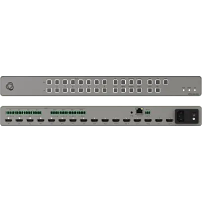 Matriz de Conmutación HDMI 8x8 | Escalado 4K@60Hz (4:4:4) | 8 Entradas y 8 Salidas HDMI | Audio Analógico Balanceado 4x4 | HDCP 2.3 | 18 Gbps | ARC | Multiview | I-EDIDPro | Control IP y RS-232 | 1U Rack 19 in