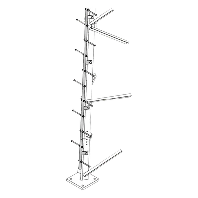 Escalera para torre Trylon TRY-ST-STEPW de 3 m con peldaños tipo perno
