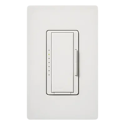 Atenuador RF Maestro / PRO LED+ / 250 W LED-CFL / 500 W-VA INC-HAL-ELV / 400 VA MLV / Fase seleccionable / Neutro opcional / 120 V / RadioRA 2 y RA2 Select