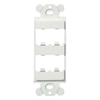 Marco dúplex PANDUIT CFG4WH para 4 módulos Mini-Com, blanco