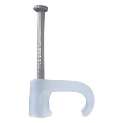 Grapa para cable plano THORSMAN TC-3X5, transparente, paquete de 100