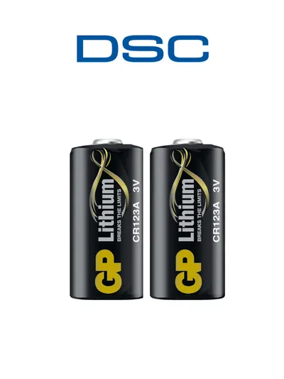 DSC BATTPGX944 - Batería de Litio 3.0 VCD Recargable para Detector PG9944 y PG9994 Paquete 2 baterías