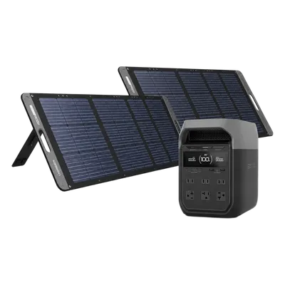 Estación de energía portátil UGREEN KITEFD315114 con batería LiFePO4 y panel solar