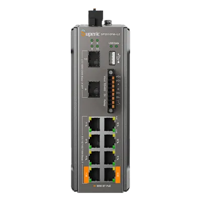 Switch PoE industrial WI-TEK SP3010FML2(V3) con 8 puertos Gigabit