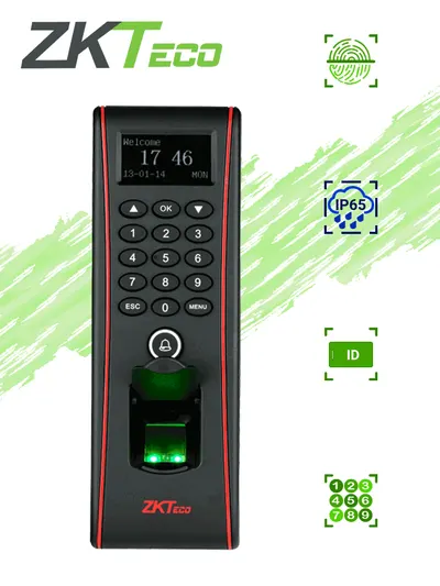 Terminal de control de acceso ZKTeco TF1700 para exterior