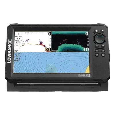 Ecosonda / Pantalla IPS 9 pulgadas / Transductor 50/200 kHz y 455/800 kHz / CHIRP y DownScan / C-MAP Discover