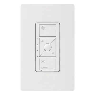 Control de Velocidad de Pared / 1.5 A / 120 V / Unipolar / Neutro Requerido / Velocidad Favorita / Blanco