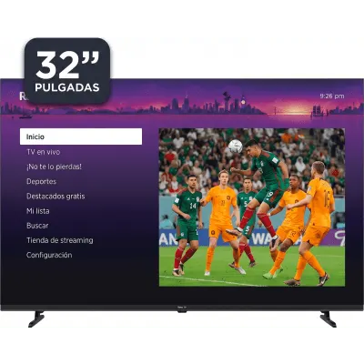 Smart TV QLED HORION R32XHQ-L1 de 32 pulgadas con Roku TV