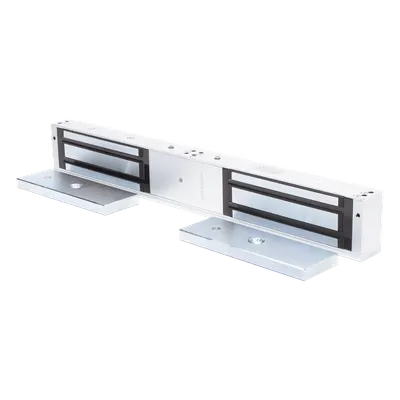 Chapa Magnética / Doble Puerta / 1200 lbs (500 kg) x 2 / LED Estado / Anti-Residual / 12/24 VCC