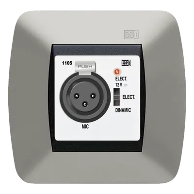 Base de Entrada Microfónica XLR Preamplificada / Compresor de Voz Integrado / Compatible con Micrófonos Dinámicos y Electret / Alimentación 15 VCC / Salida +3 VAC