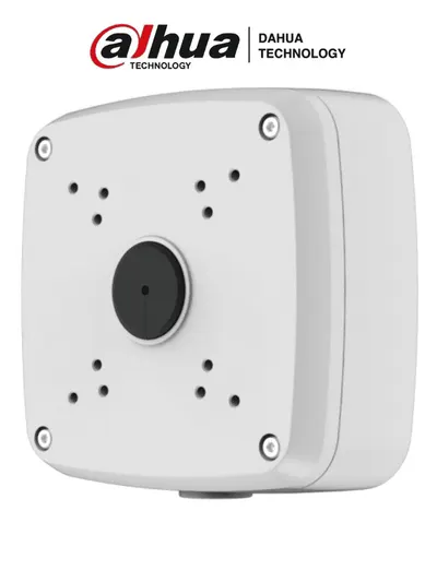 DAHUA DH-PFA121-V2 - Caja de conexiones para exterior / IP66 / Diseño estético y profesional / Aluminio/ Compatible con cámaras profesionales: HFW5XXXE-Z/ IPC-HFW3XXXE-Z/
