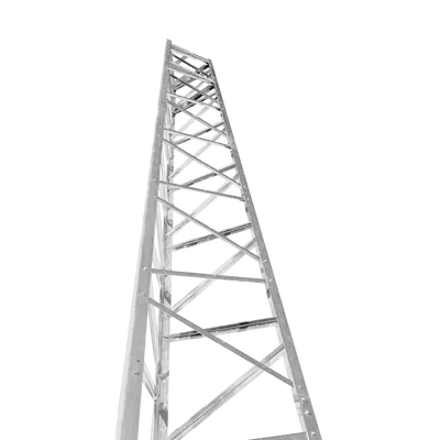 Torre autosoportada / 14.6 m (48 ft) / Viento 161 km/h (100 mph) / Carga 25 ft² / Secciones 2.4 m (8 ft) / Piernas acanaladas