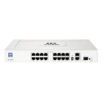 Switch PoE WI-TEK WK-PS219GF de 16 puertos con uplinks Gigabit