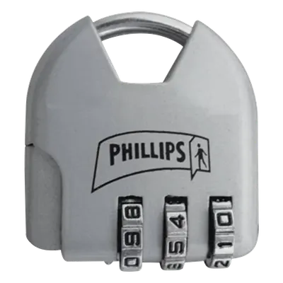 Candado de combinación PHILLIPS-ASSA ABLOY MX2326 para uso interior