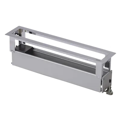 Caja de Escritorio / 6 Módulos K45 / Salida Posterior de Cables / Aluminio Anodizado / Resistencia +125 °C