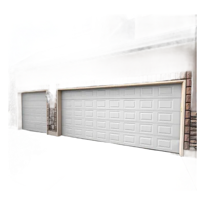 Puerta de Garage Residencial / Panel Calibre 26 / Relleno Poliuretano 43 mm / Densidad 45 kg/m³ / Diseño Americano / Operación Silenciosa