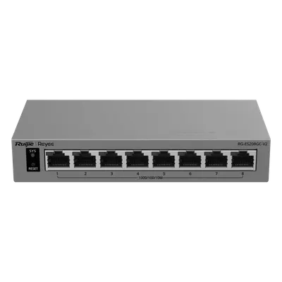 Switch Gigabit RUIJIE RG-ES208GC-V2 de 8 puertos con gestión cloud