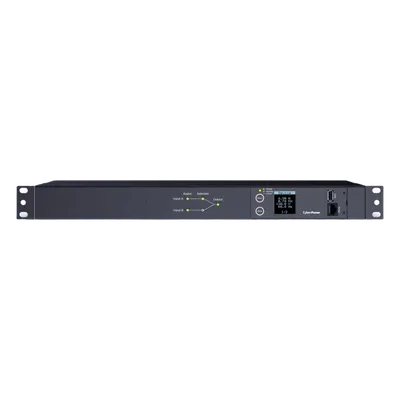 PDU ATS Medible / 10 Salidas NEMA 5-15R / 2 Entradas 120 Vca / 1UR Horizontal 19 in / Cable 3.05 m (10 ft) / 100-120 Vca