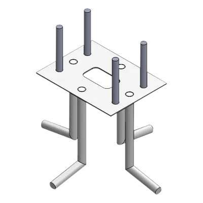 Anclaje para barrera vehicular EPCOM INDUSTRIAL XB-ANCLA de acero