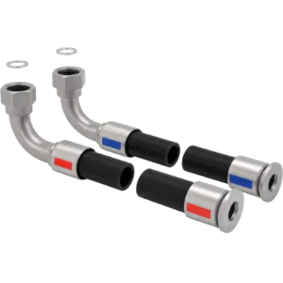 Kit de Mangueras Flexibles 4.5 m (14.8 ft) para RackChiller RDHX PRO / Conexión Hembra 1" BSPP con Junta Plana / Conexión Tri-Clamp / Adaptadores BSPP NPT FD83 Disponibles / Hoffman