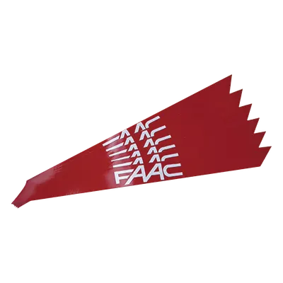 Banda Reflectante / PVC Reflectante Rojo / 150 mm Ancho / 3 mm Espesor / Alta Reflectividad / Compatible B680H