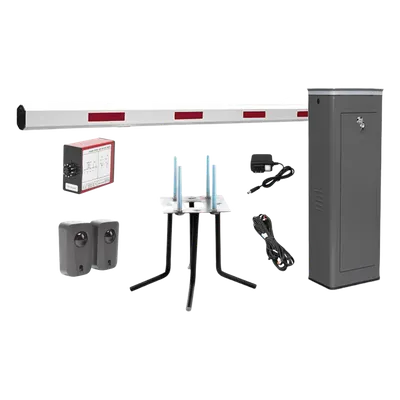 Barrera vehicular AccessPRO KIT-XBS-3L izquierda con brazo de 5.5 m