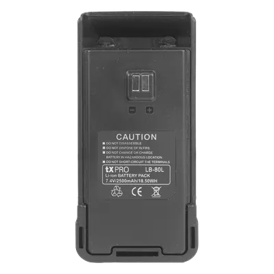 Batería para radio TX PRO LB80L Li-Ion de 2500 mAh para TX-500 y TX-600