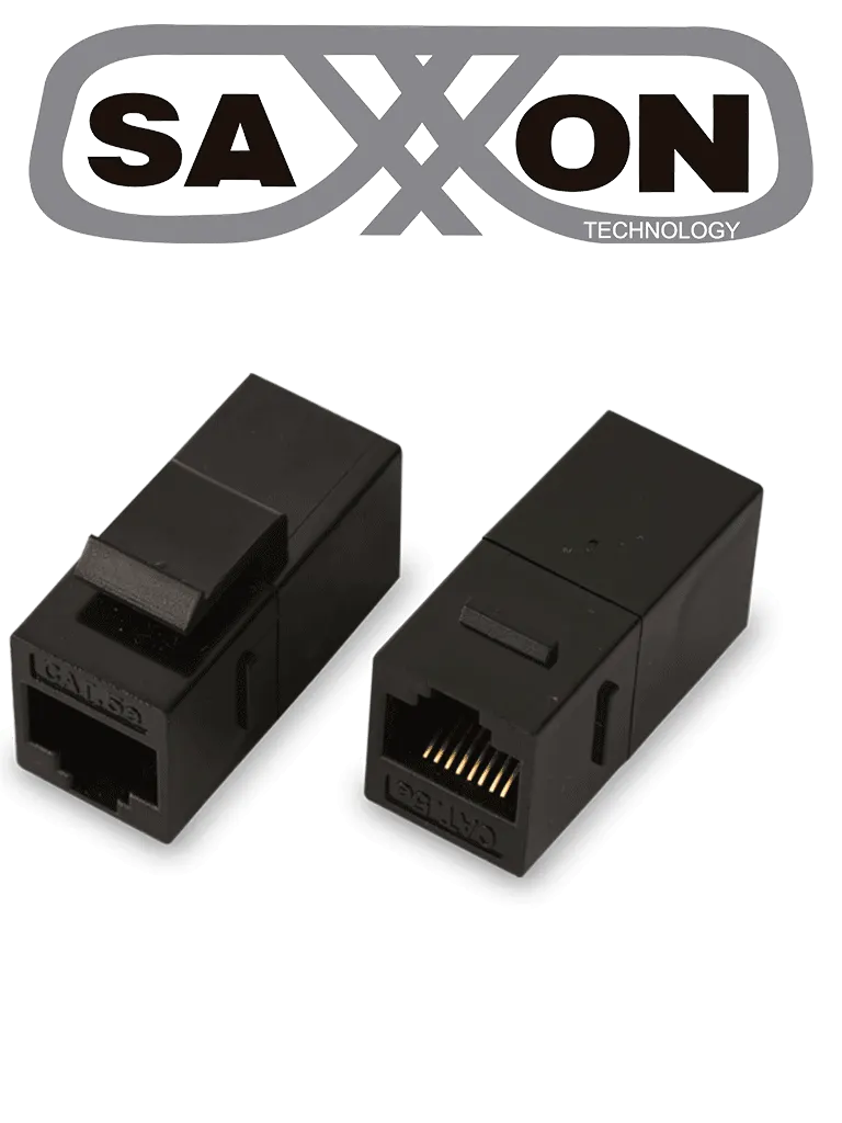 Cople RJ45 SAXXON M225 hembra a hembra para cable CAT 5e