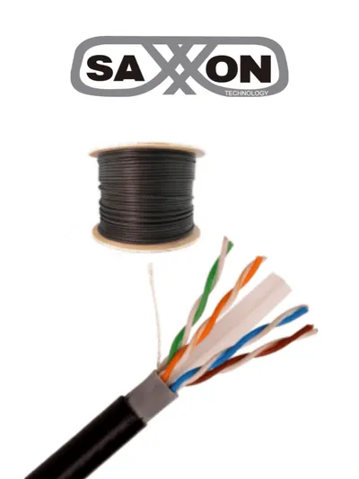Cable UTP Cat 6 SAXXON OUTPCAT6CCAEXT para exterior, 305 m