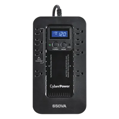 UPS / 650 VA / 390 W / Standby ECO / 120 Vca / 8 NEMA 5-15R / 526 J