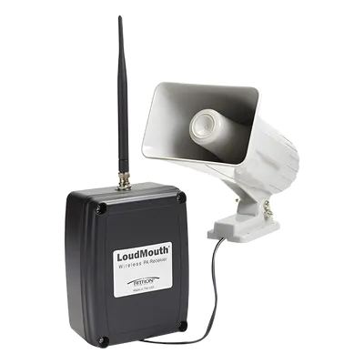 Sistema de Voceo Inalámbrico / Doble Banda VHF/UHF / Bocina 30 W / 85 dB a 15 m (49.2 ft) / Amplificador 8 W / Estrobo Sincronizado / Montaje en Pared