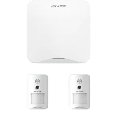 Kit de alarma inalámbrico Hikvision AXHOME-KIT-PIR-CAM con 2 cámaras PIR